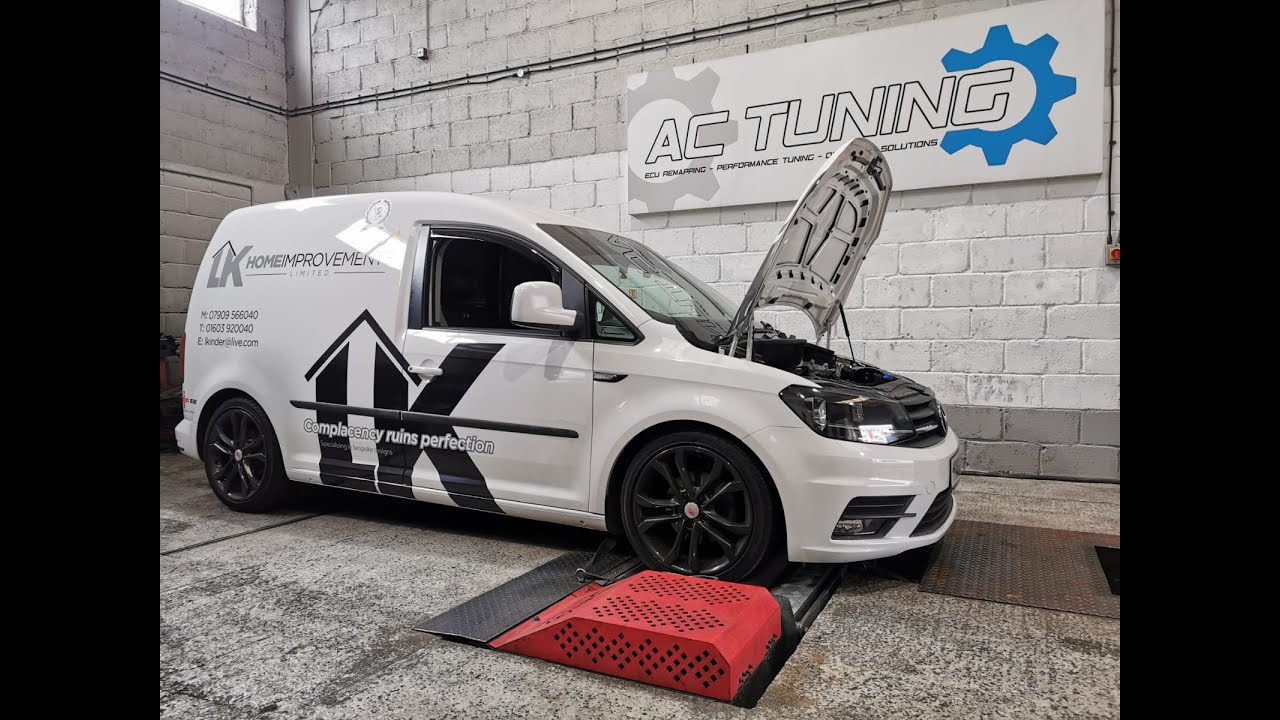 2016 VW Caddy 2.0TDI INSANE GAINS on Stage 1 AC Tuning Custom ECU Software  