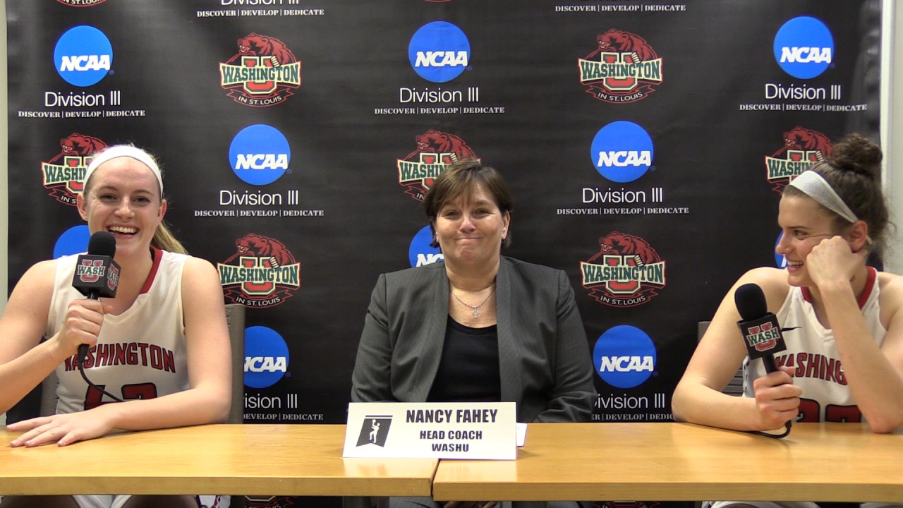 NCAA Division III Women&#39;s Basketball Championship - Washington University-St. Louis Interviews ...