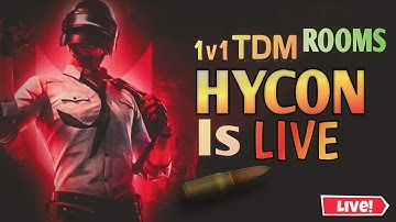 1V1 TDM ROOM LIVE || BGMI 1V1 TDM LIVE STREAK CUSTOM  ROOMS  LIVE STREAM Hycon Gaming