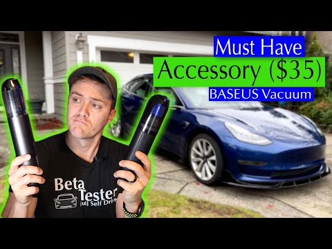 Baseus A1 Car Vacuum For Your Tesla - A $35 Vacuum Worth Every Penny (HUGE discount)