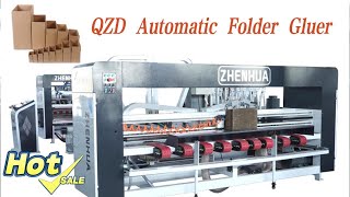 Why choose our QZD fully automatic carton gluer? ✨QZD Folder Gluer For Corrugated Cartons