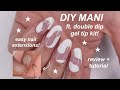 DIY MANICURE | double dip gel tip kit review + manicure!