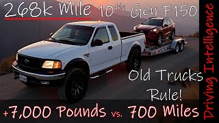 HEAVY Long Distance Towing With A 10th Gen 2002 F150: Over 7000 Pounds Over 700 Miles '97-'04 F150
