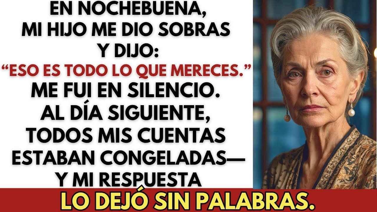 En Nochebuena, mi hijo dijo  “Esto es lo único que mereces ” Cancelé todo y lo dejé sin nada