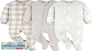 Gerber Unisex Baby Flame Resistant Fleece Footed Pajamas 3 pack