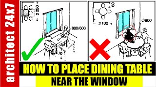 HOW TO PLACE DINING TABLE NEAR THE WINDOW?