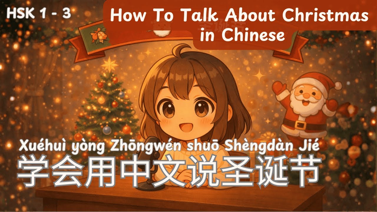 HSK | 学会用中文说圣诞节 | Xuéhuì yòng Zhōngwén shuō Shèngdàn Jié|Как говорить о Рождестве на китайском языке