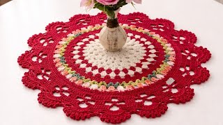 Download Lagu CENTRO DE MESA  OU SUSPLAT  rústico em crochê passa a passo completo por @samilacrochê #crochet  MP3