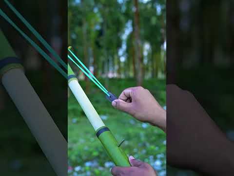 Bamboo Creations with  Slingshots #bamboo #bamboo1 #diycrafts #slingshot #experiment #diyprojects