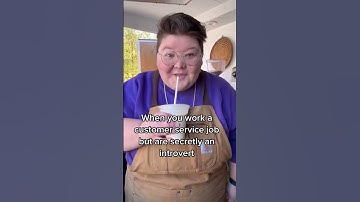 When Introverts Work in Customer Service #shorts