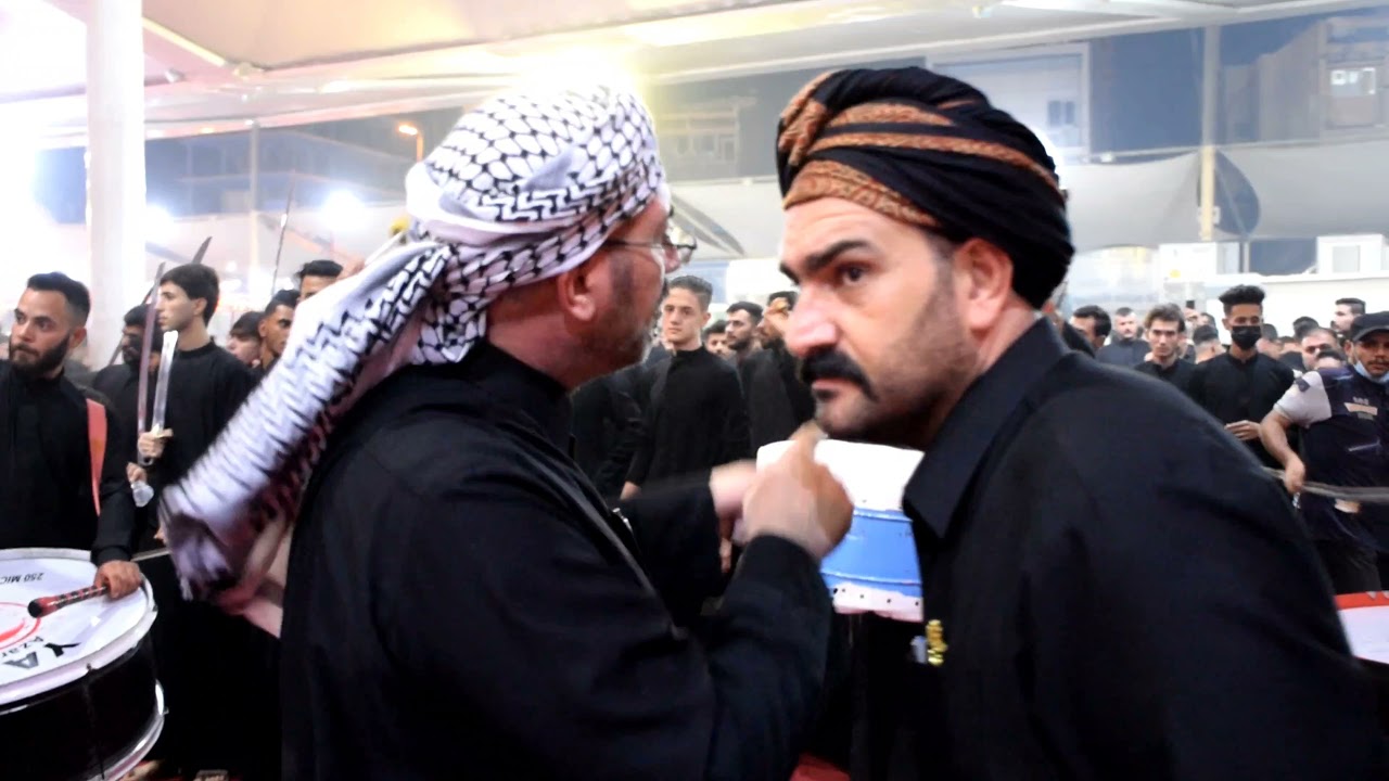 مشق موكب انصار اهل البيت ع النجف الاشرف التاسع من محرم الحرام 1443