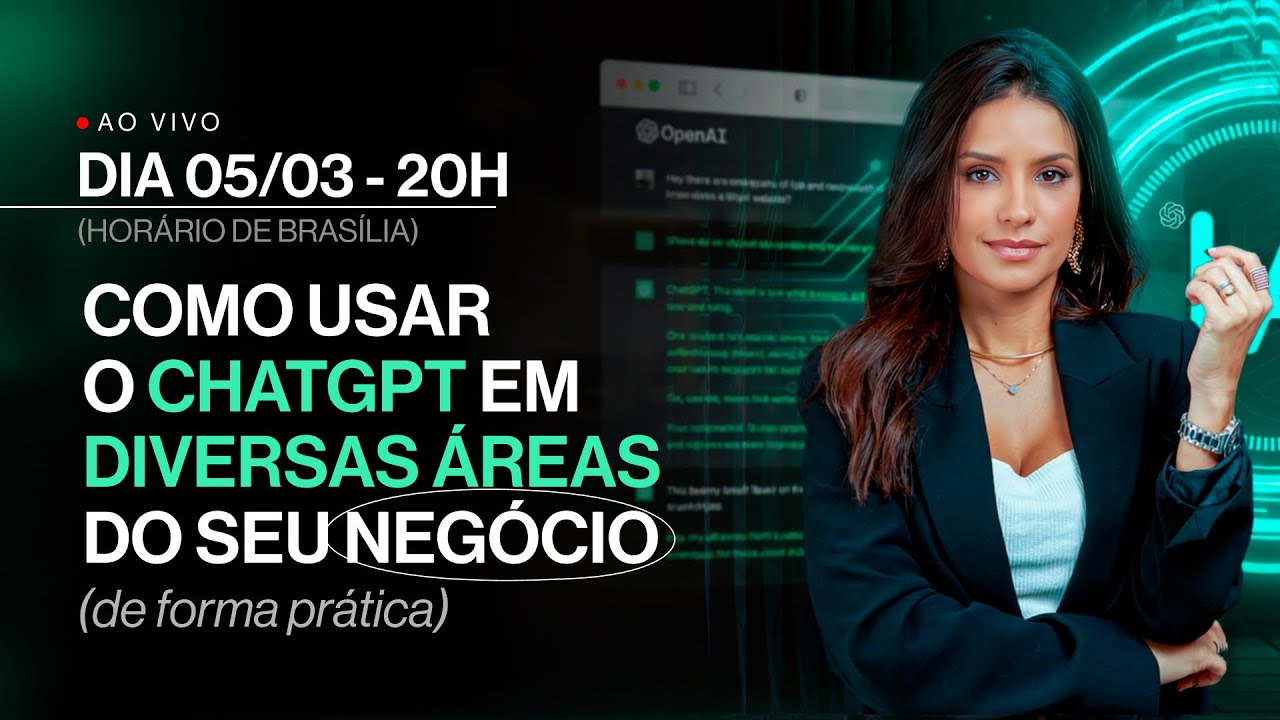 Live: Como usar o ChatGPT em diversas áreas do seu negócio (na prática ...