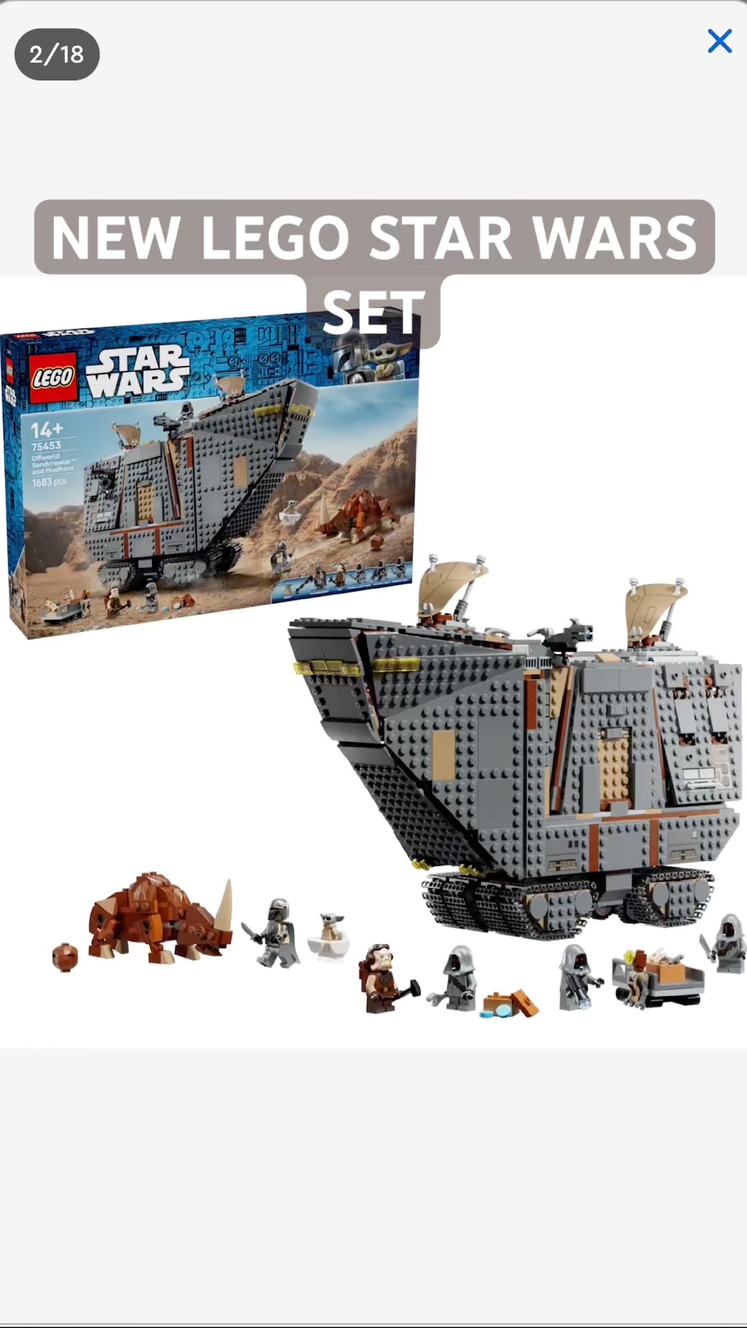 メイキング・ムービー NEW Lego Star Wars Set - Offworld Sandcrawler™ and Mudhorn 75453