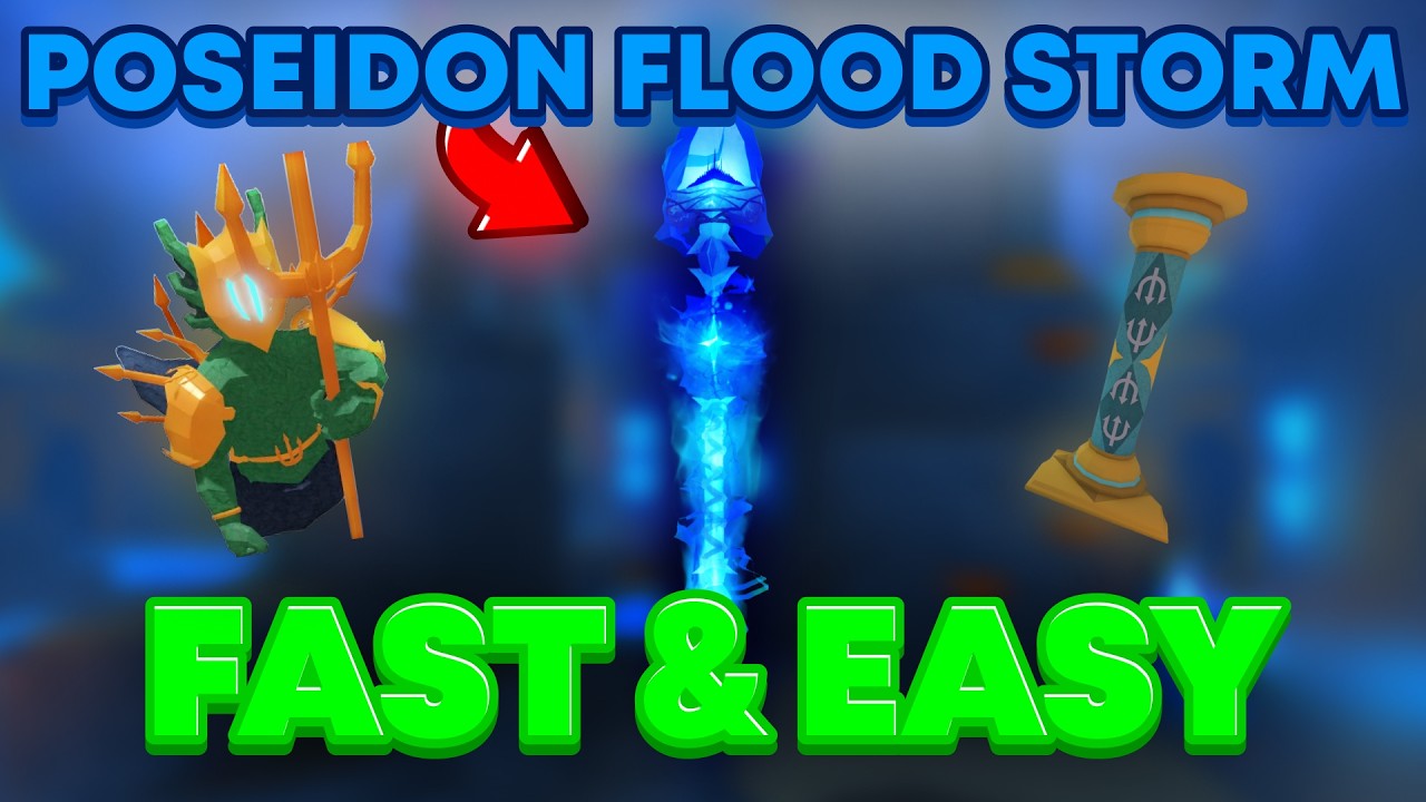 How To Complete POSEIDON STORM OF FLOOD in FISCH Roblox! (FASTEST