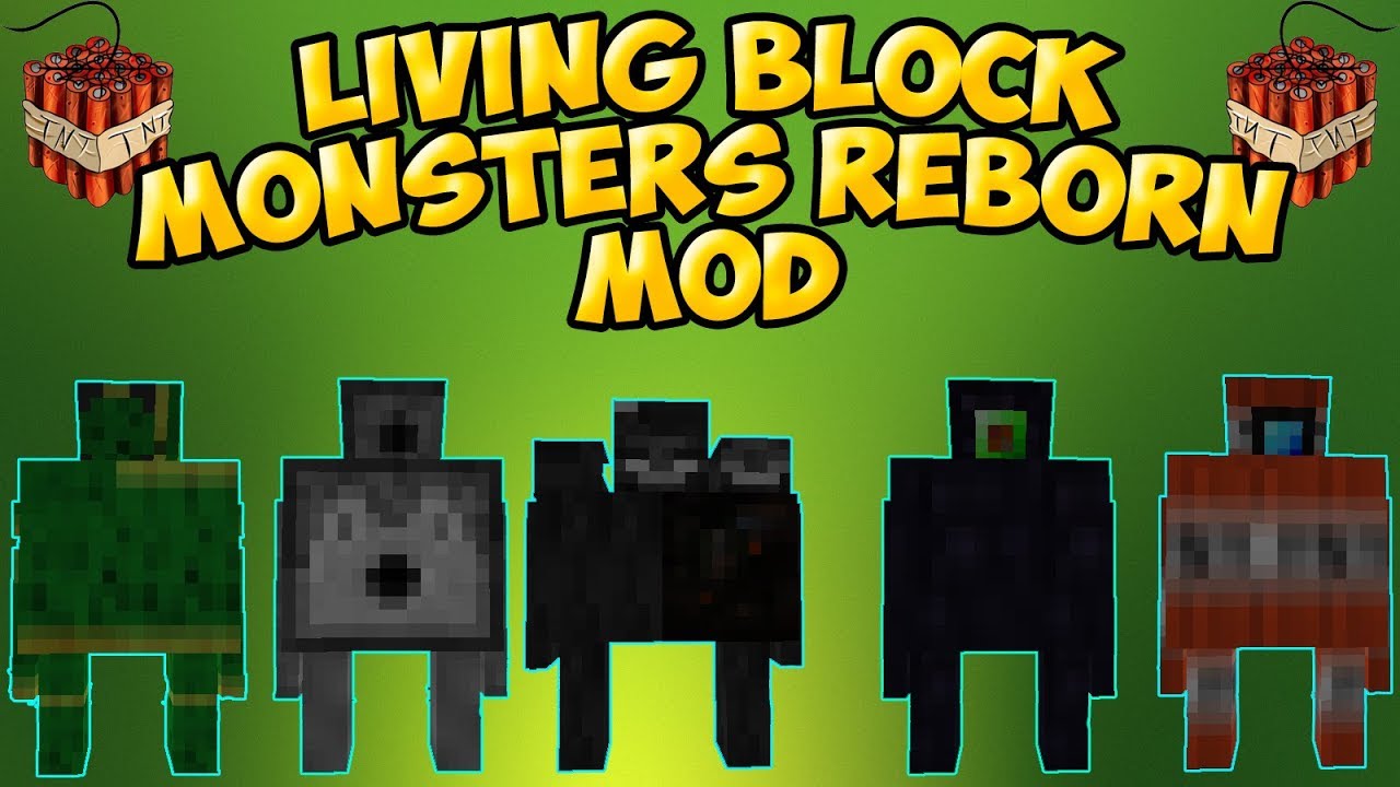Living Block Monsters Reborn mod 17 Jefes epicos en Minecraft 1.12.2 ...