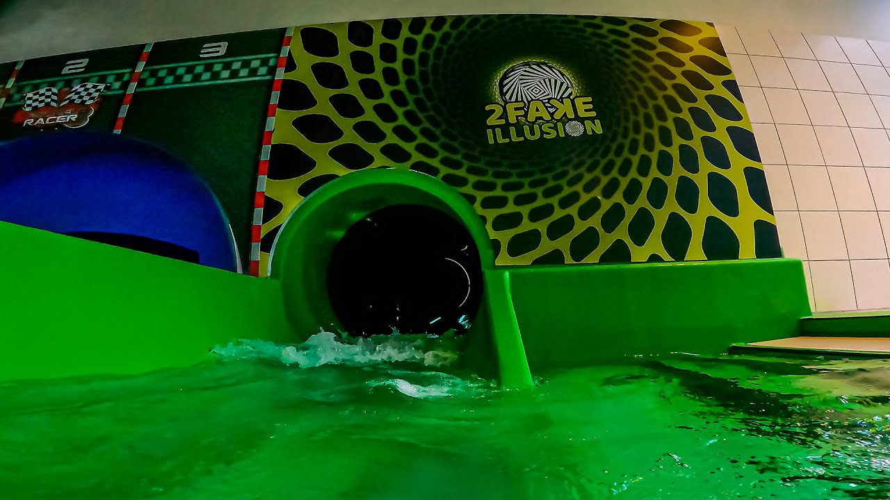 Fake Illusion Water Slide at AquaMagis