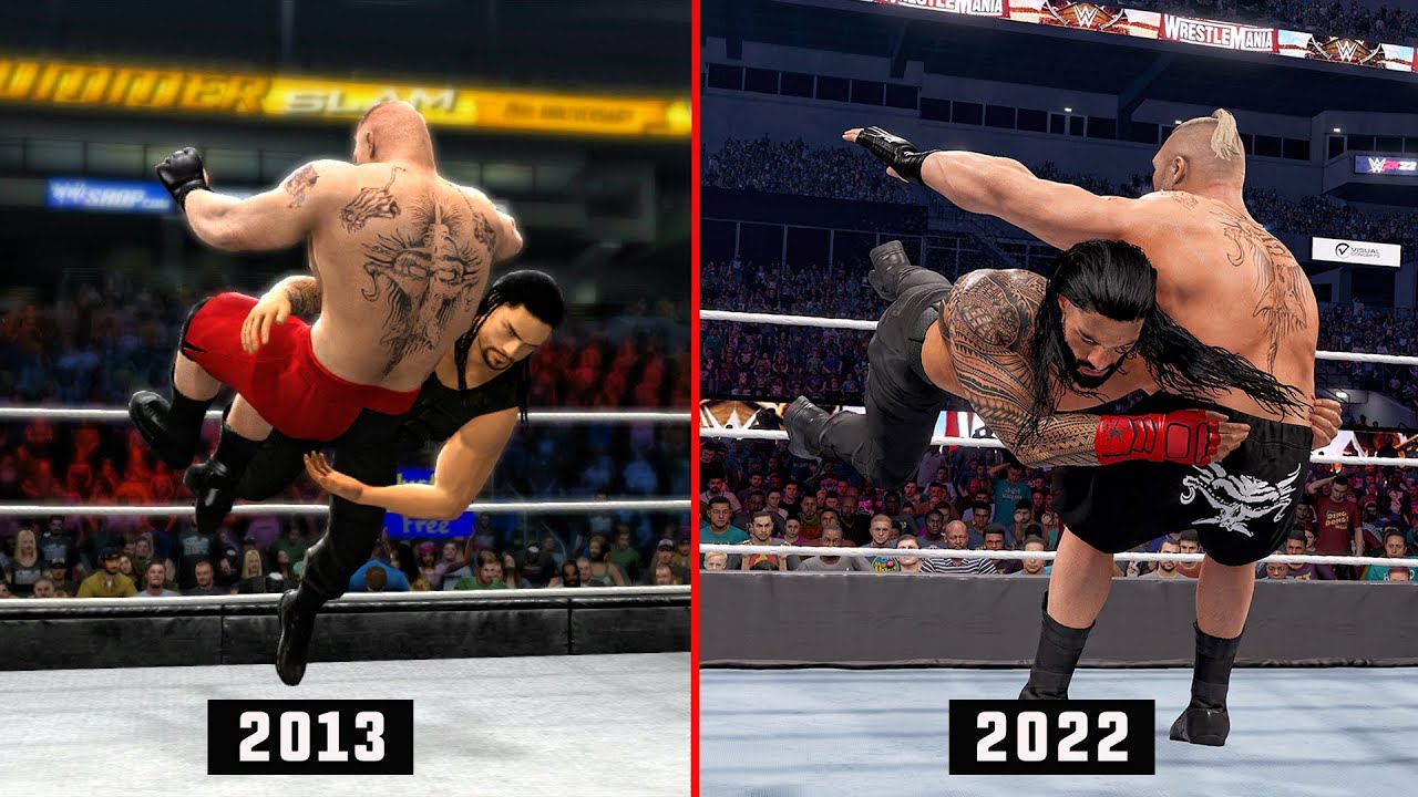 WWE 2K22 The Evolution of Spear & Superman Punch! (WWE Games) YouTube