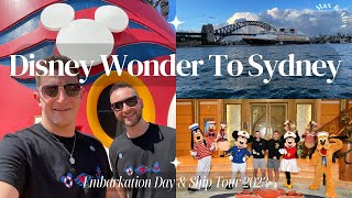 Disney Wonder Embarkation Day | Ship Tour | Inaugural Cruise To Australia | Stateroom Verandah Tour