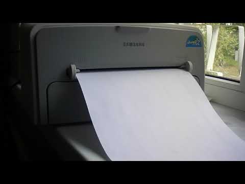 Принтер Samsung ML-1750 - 1 (запуск, картридж, тест-страница из доп. и основного лотков, 50fps)