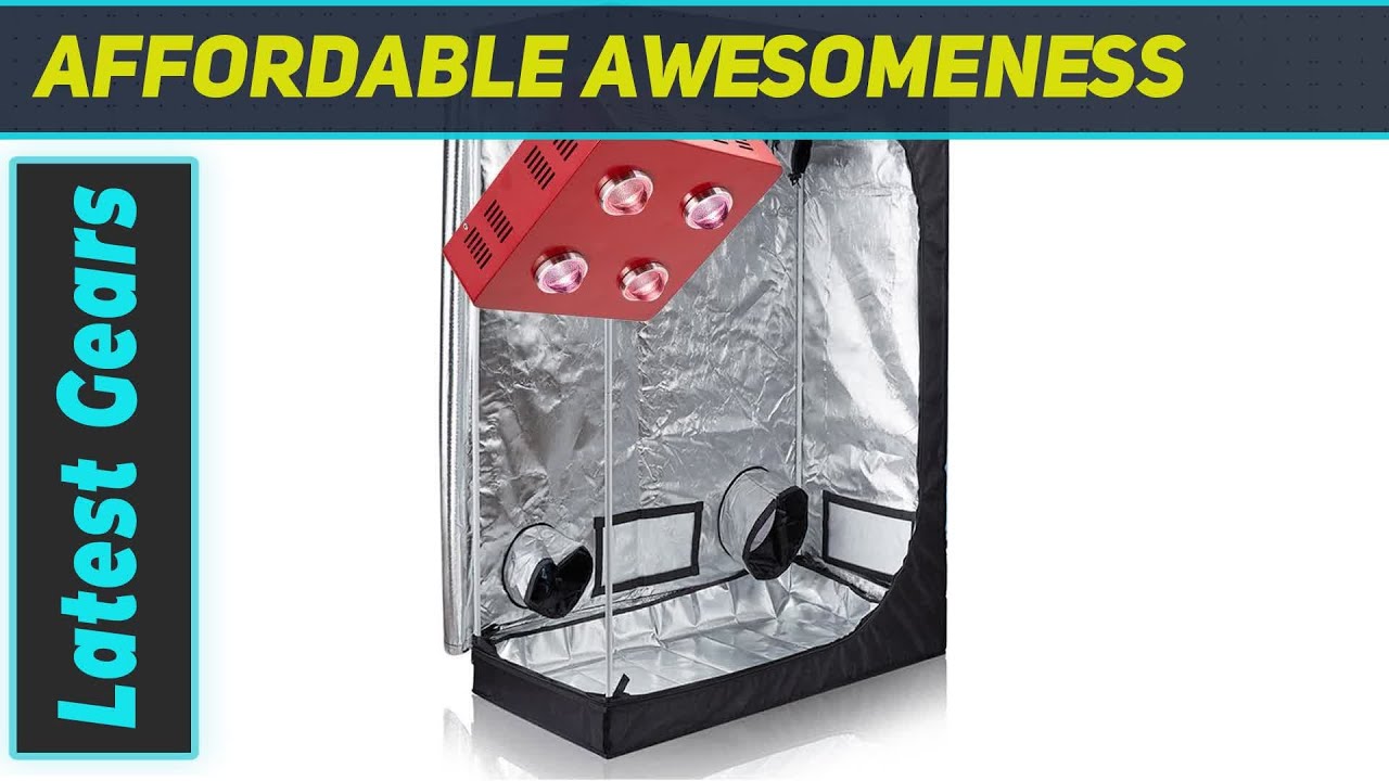 TopoGrow 800W COB LED Grow Light Kit - Best Full Spectrum Indoor Grow Tent Setup