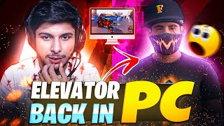 OMG 😱 Elevator Back in Pc ? 😳 vs 92% HS Rate Boss Guild Player 😎 - Garena Free Fire