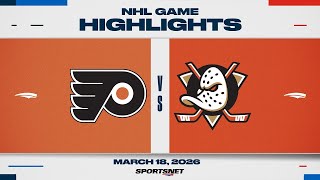 NHL Highlights | Flyers vs. Ducks - March 18, 2026 screenshot 2