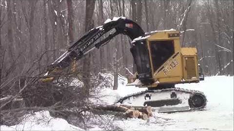 Fabtek 133 harvesting pulp.