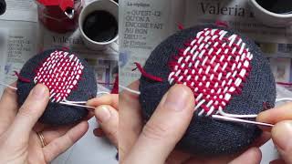 Colorful Sock Mending: How To Fix A Big Hole by Stuart Moores Textiles 68,709 views 5 years ago 8 minutes, 11 seconds
