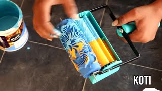 How to use  patterned paint rollers.tools standard applicator