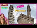 Itália Vlog 3 | Bate e volta de Trem: Pisa e Florença saindo de Milão! Viagem Incrível e econômica!