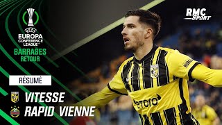 Résumé : (Q) Vitesse 2-0 Rapid Vienne - Ligue Europa Conférence (Barrage retour)