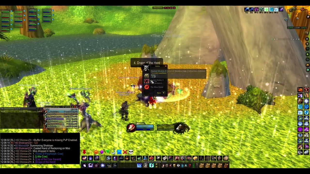 Turtle wow - PUG Cow King - custom world boss - Mage POV - 28 April