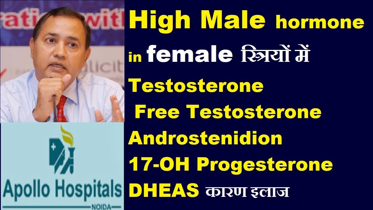 Causes of High Male Hormones in Female Girls Women Total Free