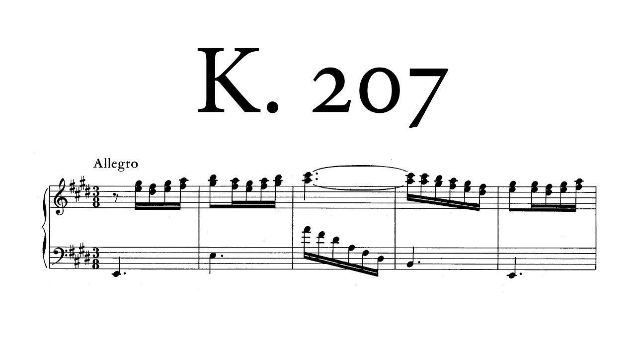 D. Scarlatti - Sonata in E major, K.207 (David Louie)