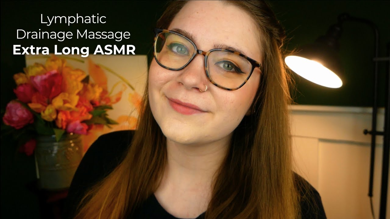 Extra Long Manual Lymphatic Drainage Treatment (Massage Sounds, Narrating Actions) ✨ ASMR Roleplay