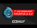 How to install 7" LED Headlights on Jeep Gladiator | XKGLOW Lighting