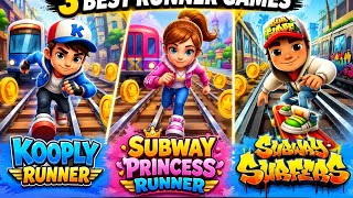👀Kooply Run Game ⚡Vs Subway princess runner ⚡Vs Subway surfer 
