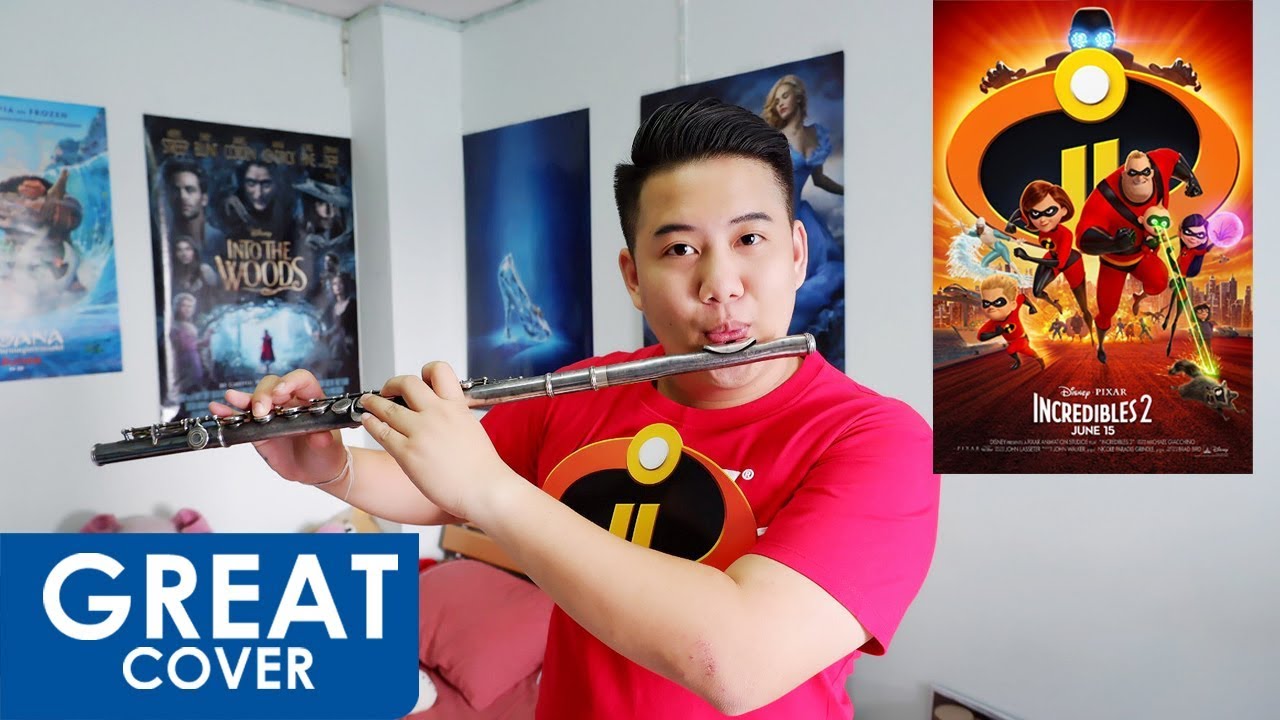 The Incredibles 2 (Flute Version) Trailer Music 【เกร้ท Cover】 YouTube