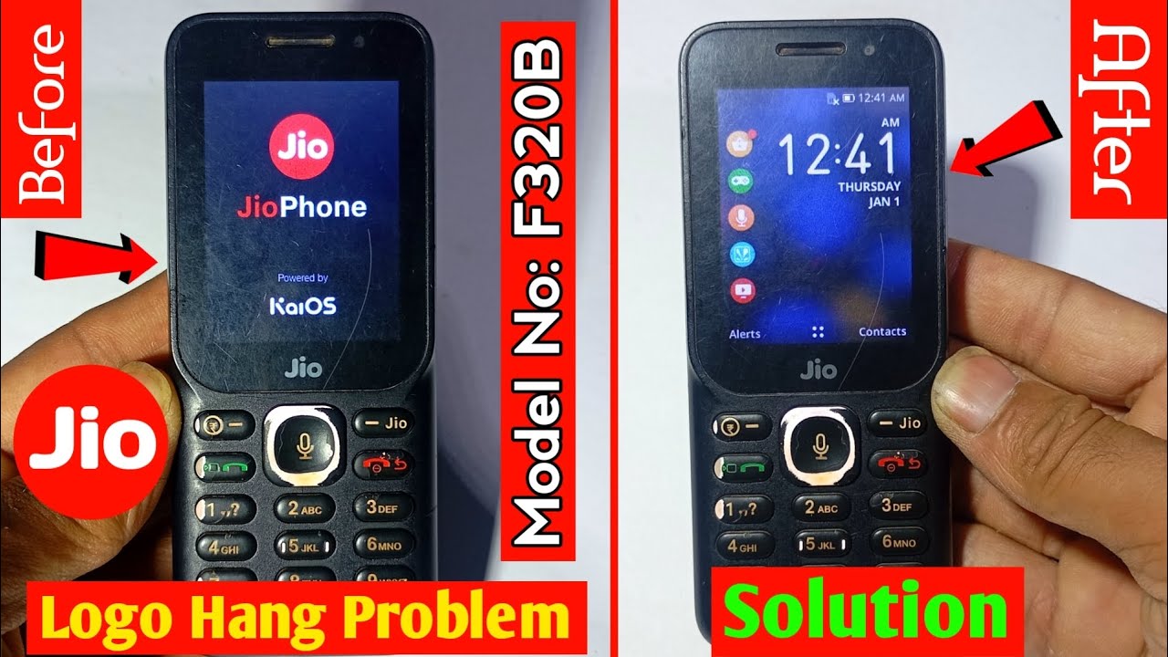 📱 Jio F320B Hang On Logo Solution | jio logo hang solution | 💯 Solution