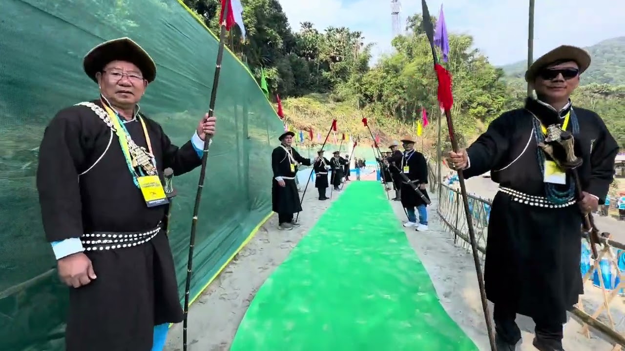 Galo Traditional way to Received the Guest