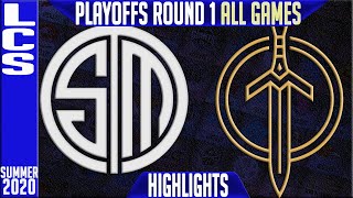 TSM vs GGS Highlights ALL GAMES | LCS Playoffs Summer 2020 Round 1 | Team Solomid vs Golden Guardian