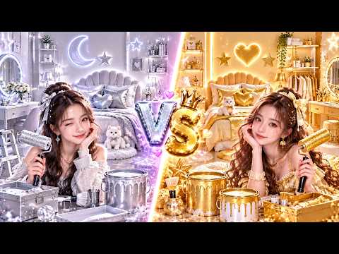 🥈 Silver Queen vs. 🥇 Gold Queen! 👑✨ Luxury room makeover showdown! 🏠💎 Which room will WIN? 😱🔥