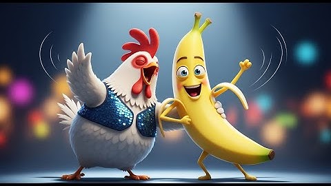 Chicken Banana Dance Party 🐔🍌 | Baby Dance Song for Kids & Toddlers | Fun Cartoon | Kiddo TV