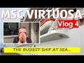 The busiest ship at sea msc virtuosa  vlog 4 a sea day with msc cruise cruisevlog