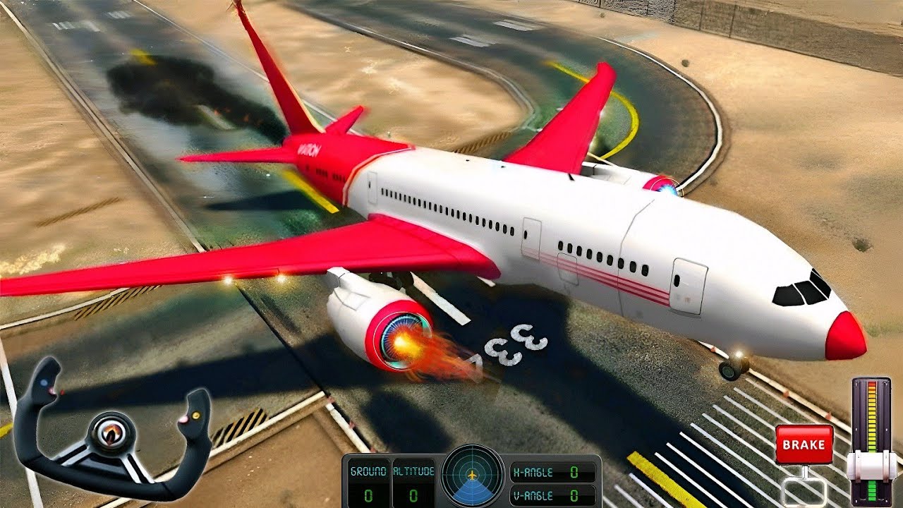Airplane Flight Pilot Simulator 3D - Indian Plane Boeing 777 : Android Gameplay 