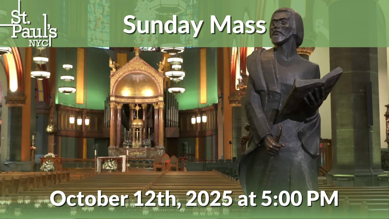 Sunday Mass - October 12th, 2025 at 5:00 PM - YouTube