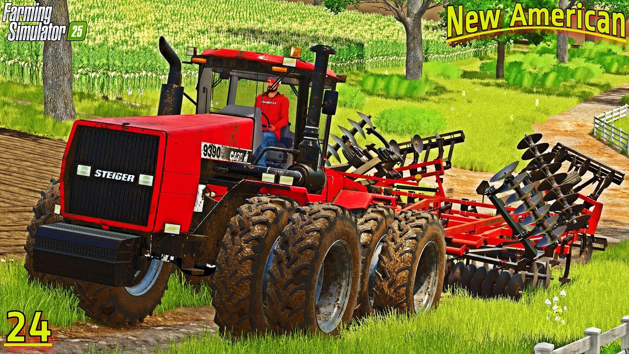 CHISEL PLOWING WITH CASE STEIGER 9390 | New American | EP 24 | Farming Simulator 25