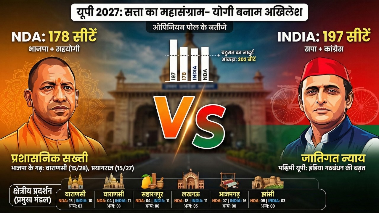 UP Election 2027: UP में बड़ा उलटफेर! Akhilesh Yadav vs Yogi Adityanath ...