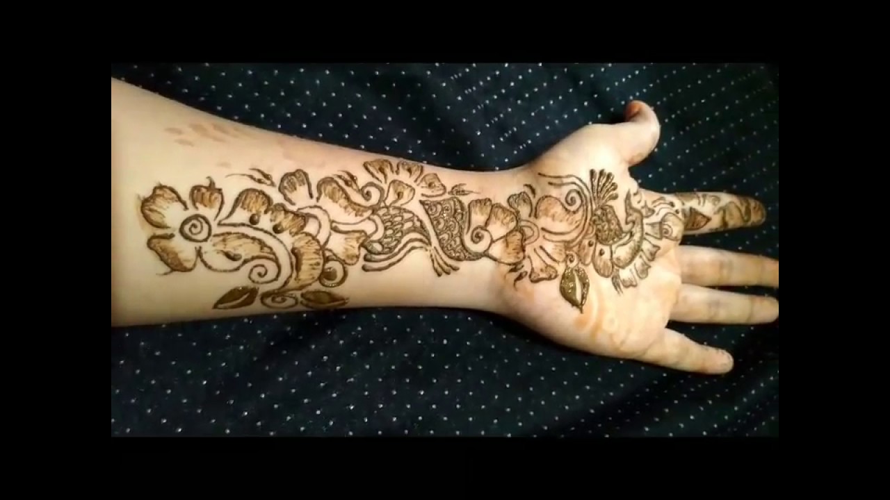 Arabic Mehndi Design For Left Hand Palm 2017 Youtube