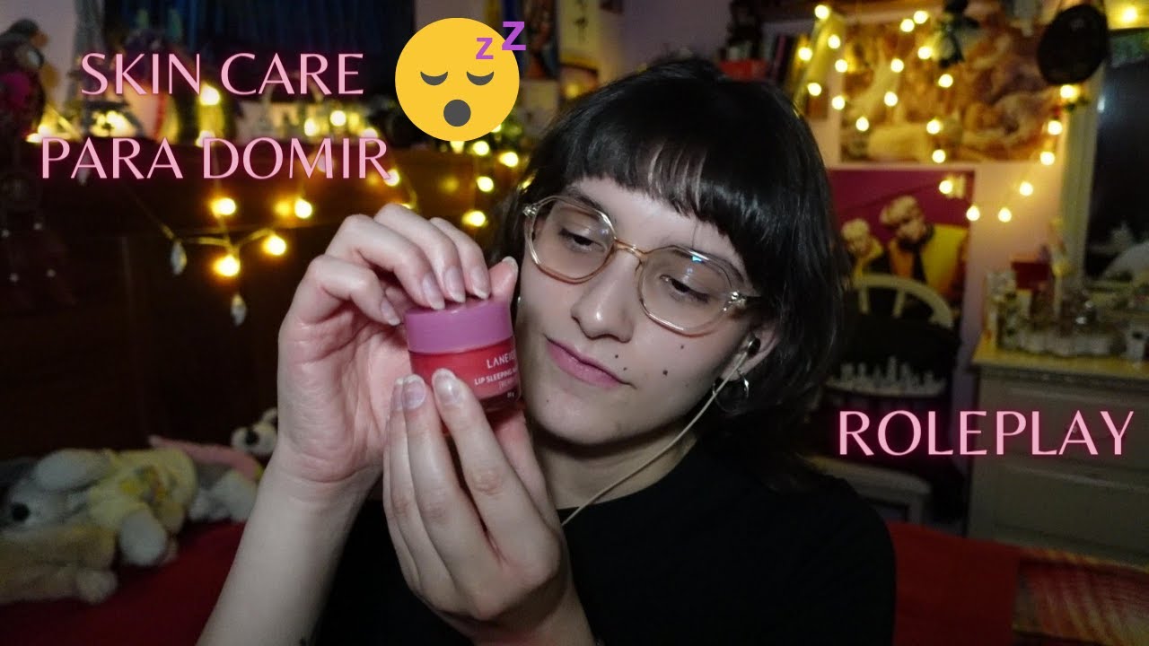 ASMR | Amiga hace tu skin care nocturno para ir a dormir (Roleplay)
